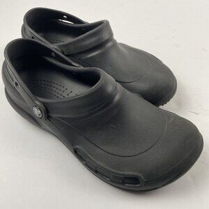 Crocs Bistro Work Clogs Men’s 9/ Women’s 11 Black Slip-Resistant Slip On Comfort